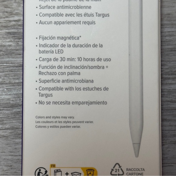 Targus - Antimicrobial Active Stylus for iPad - White Brand New - Picture 6 of 16